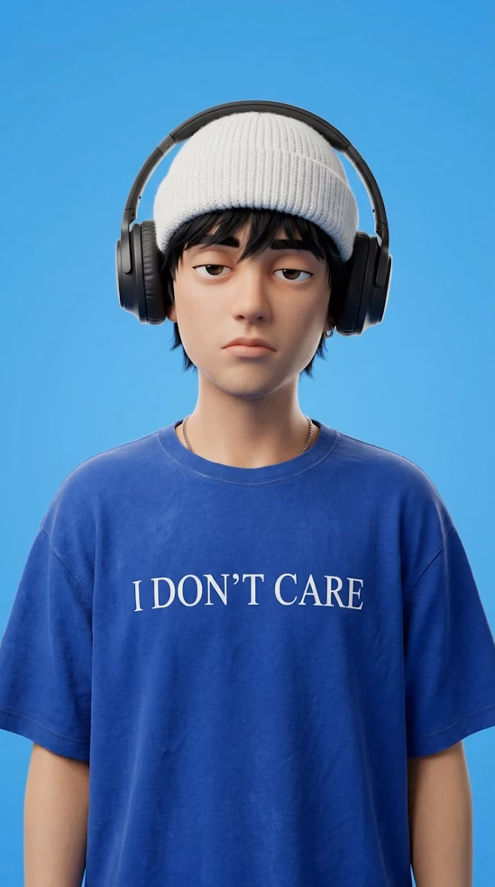Download 3D Boy Character with White Beanie and Headphones Wallpaper in Mobile HD 3D Boy Character with White Beanie and Headphones - Free Mobile AMOLED Wallpaper Background