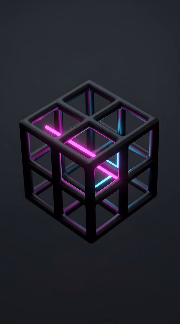 Download Abstract Blue 3D Geometric Blocks Wallpaper in Mobile HD Abstract Blue 3D Geometric Blocks - Free Mobile AMOLED Wallpaper Background