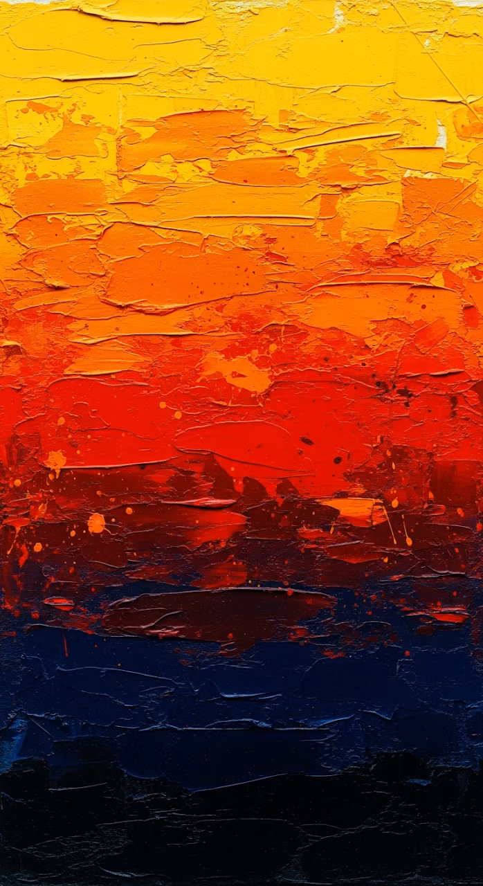 Download Abstract Brushstroke Painting with Yellow, Red, and Dark Blue Horizontal Color Fields Wallpaper in Mobile HD Abstract Brushstroke Painting with Yellow, Red, and Dark Blue Horizontal Color Fields - Free Mobile AMOLED Wallpaper Background