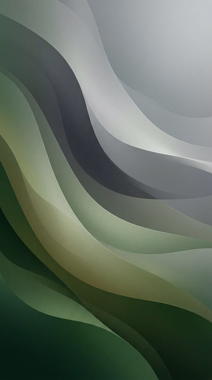 Download Abstract Curved Layers in Forest Green and Gray Gradient Wallpaper in Mobile HD Abstract Curved Layers in Forest Green and Gray Gradient - Free Mobile AMOLED Wallpaper Background