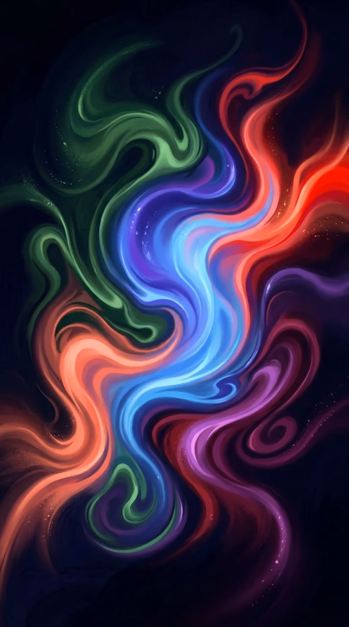 Download Abstract Digital Painting of Vibrant Color Fluids on Dark Background Wallpaper in Mobile HD Abstract Digital Painting of Vibrant Color Fluids on Dark Background - Free Mobile AMOLED Wallpaper Background