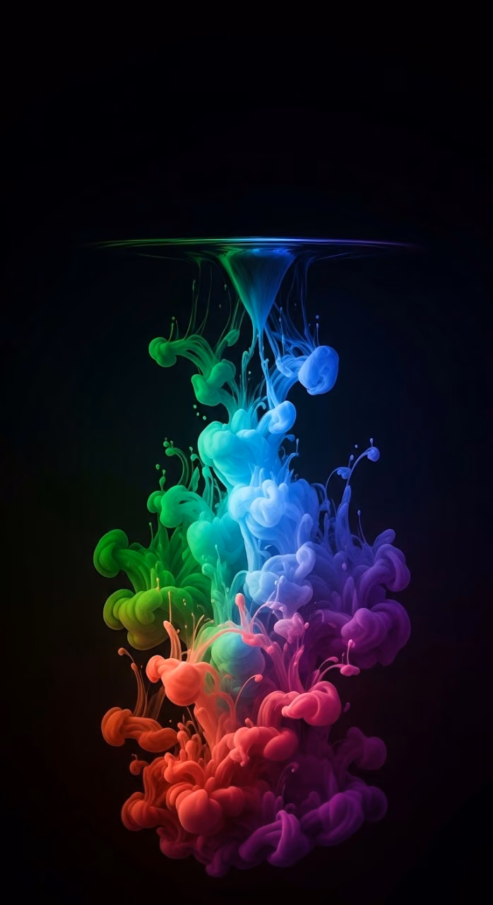 Abstract Fluid Color Dark - Free Mobile AMOLED Wallpaper Background