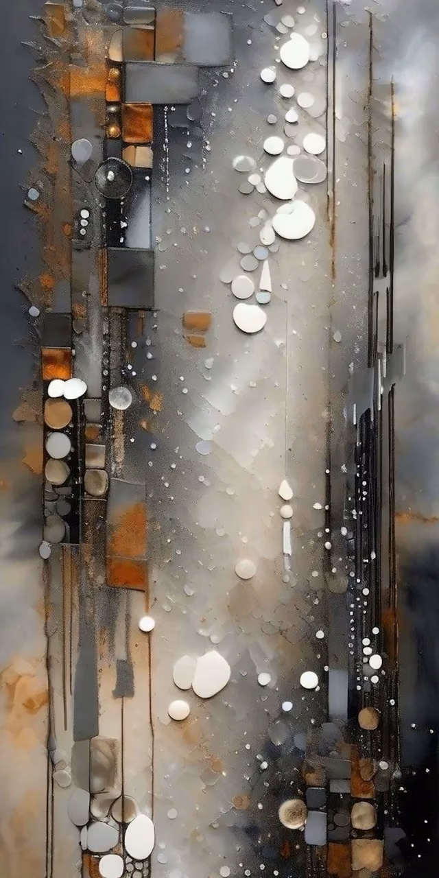 Download Abstract Geometric Texture Art Gray Orange Bubbles Wallpaper in Mobile HD Abstract Geometric Texture Art Gray Orange Bubbles - Free Mobile AMOLED Wallpaper Background