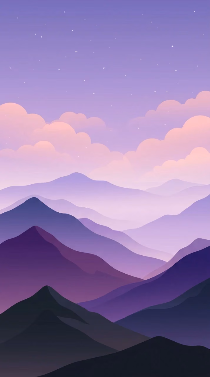 Download Abstract Minimalist Purple and Indigo Mountain Landscape Wallpaper in Mobile HD Abstract Minimalist Purple and Indigo Mountain Landscape - Free Mobile AMOLED Wallpaper Background