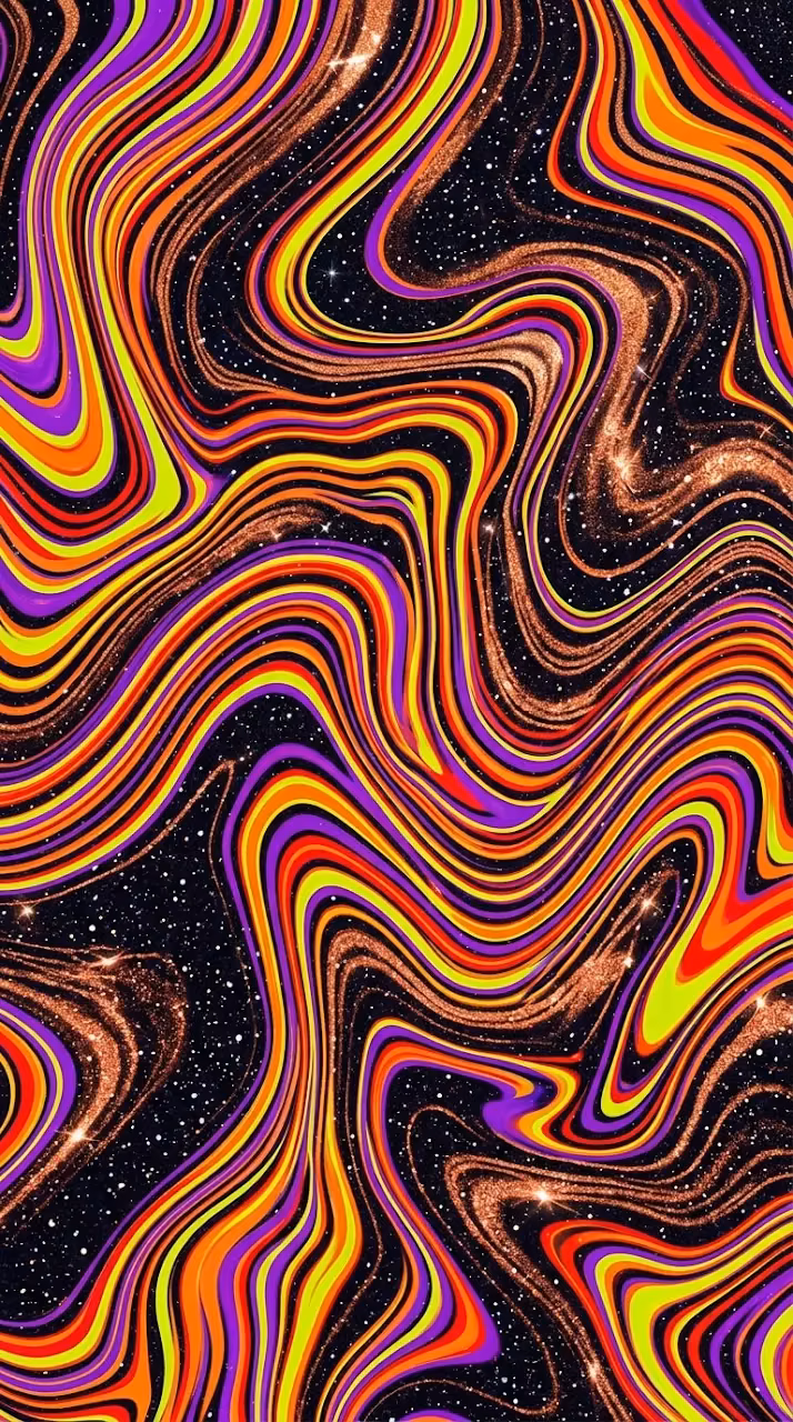 Download Abstract Psychedelic Wave Patterns with Metallic Copper Texture Wallpaper in Mobile HD Abstract Psychedelic Wave Patterns with Metallic Copper Texture - Free Mobile AMOLED Wallpaper Background