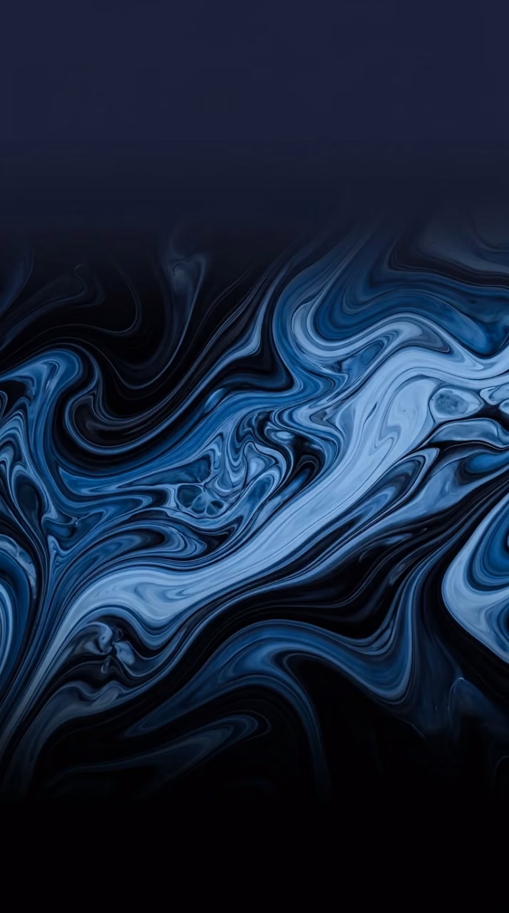 Abstract Swirling Deep Blue Fluid Art Wallpaper - Free Mobile AMOLED Wallpaper Background