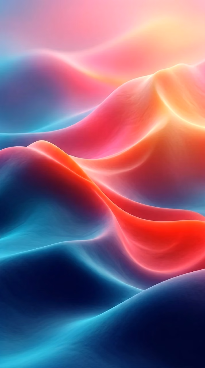 Download Abstract Swirling Neon Clay Landscape Hills Wallpaper Wallpaper in Mobile HD Abstract Swirling Neon Clay Landscape Hills Wallpaper - Free Mobile AMOLED Wallpaper Background