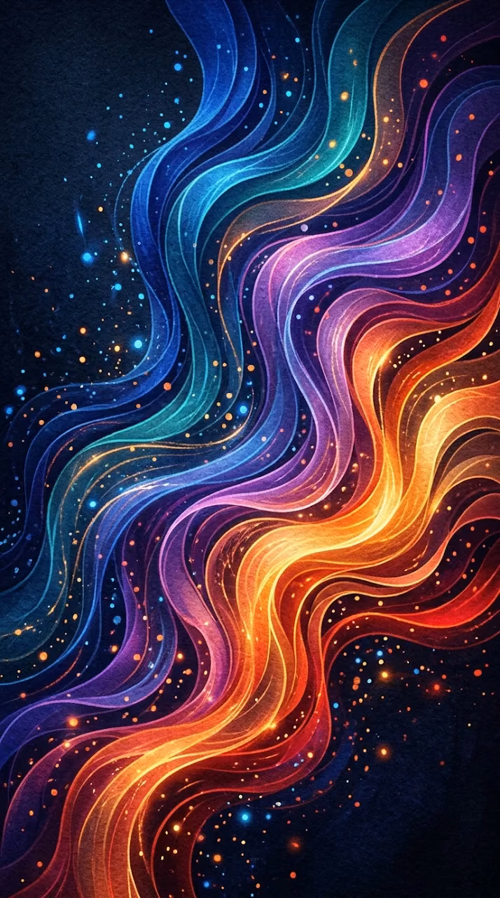 Download Abstract Textured Wavy Ribbons in Red Orange and Blue Wallpaper in Mobile HD Abstract Textured Wavy Ribbons in Red Orange and Blue - Free Mobile AMOLED Wallpaper Background