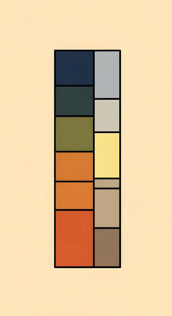 Download Abstract Vertical Color Block Palette on Beige Wallpaper in Mobile HD Abstract Vertical Color Block Palette on Beige - Free Mobile AMOLED Wallpaper Background