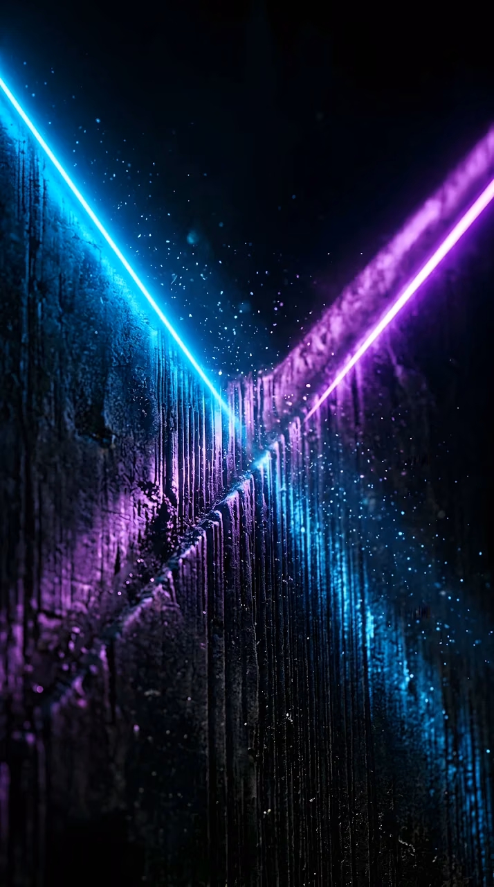 Abstract Vibrant Color Gradient with Purple Red and Blue Blurs - Free Mobile AMOLED Wallpaper Background