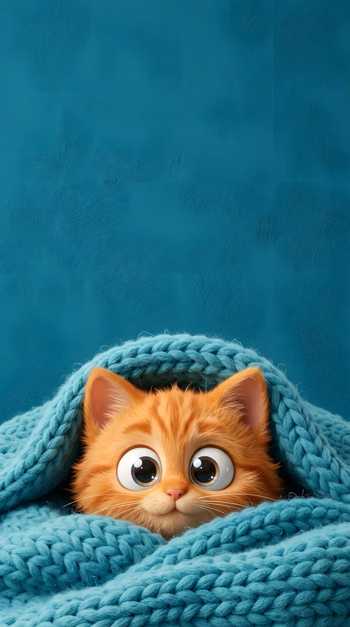 Cat Watching Rain Through a Window Pane - Free Mobile AMOLED Wallpaper Background