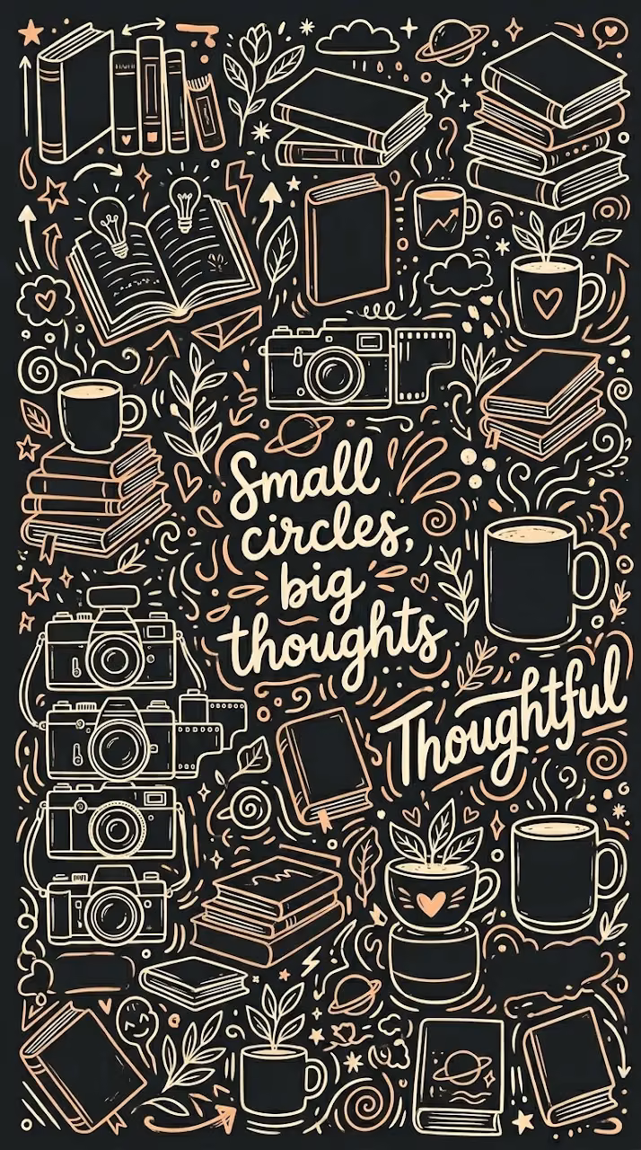 Download Chalkboard Style Doodles and Quotes about Introversion Wallpaper in Mobile HD Chalkboard Style Doodles and Quotes about Introversion - Free Mobile AMOLED Wallpaper Background