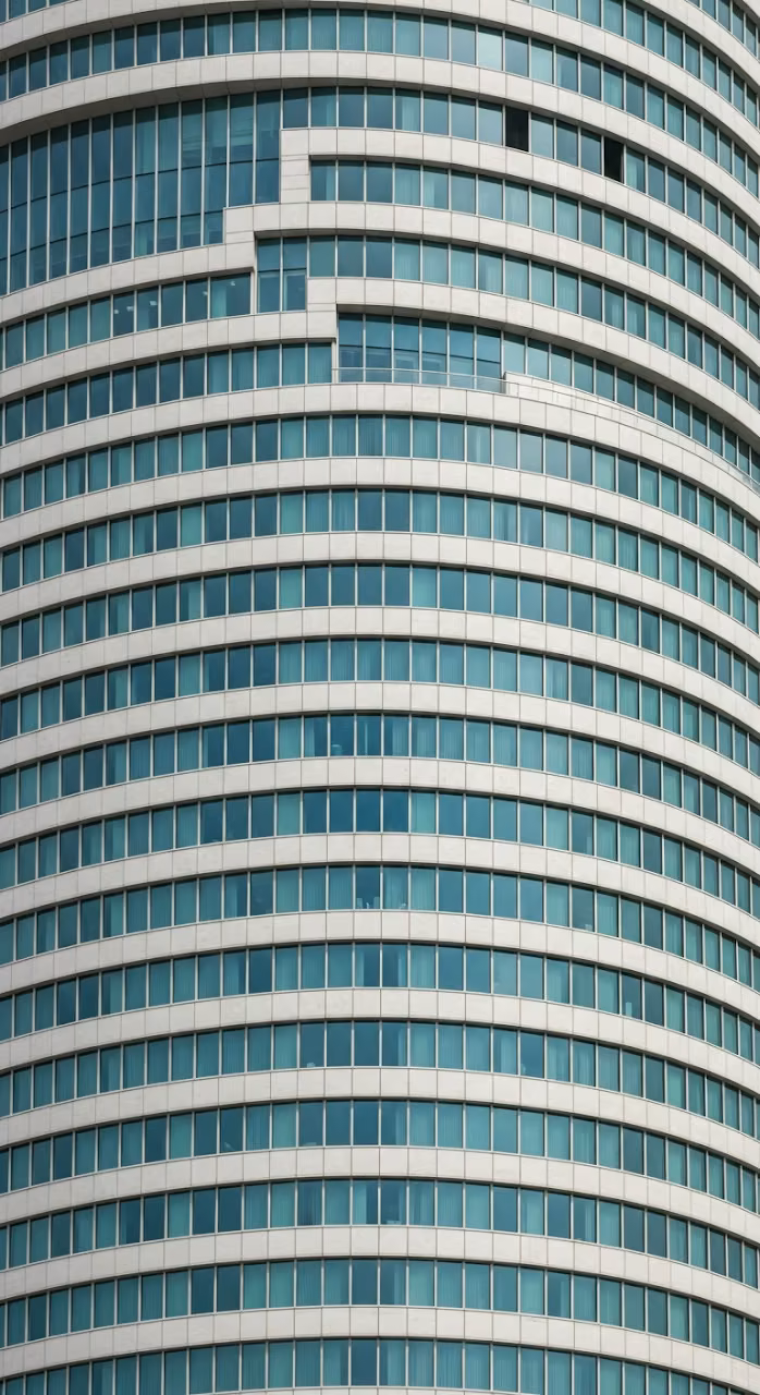 Close-up Abstract Pattern of Curved Modern Modular Building Facade - Free Mobile AMOLED Wallpaper Background