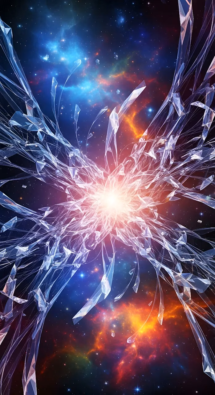 Download Cosmic Crystal Shatter Explosion in Nebula Wallpaper in 4K UHD Cosmic Crystal Shatter Explosion in Nebula - Free 4K Desktop Wallpaper Background