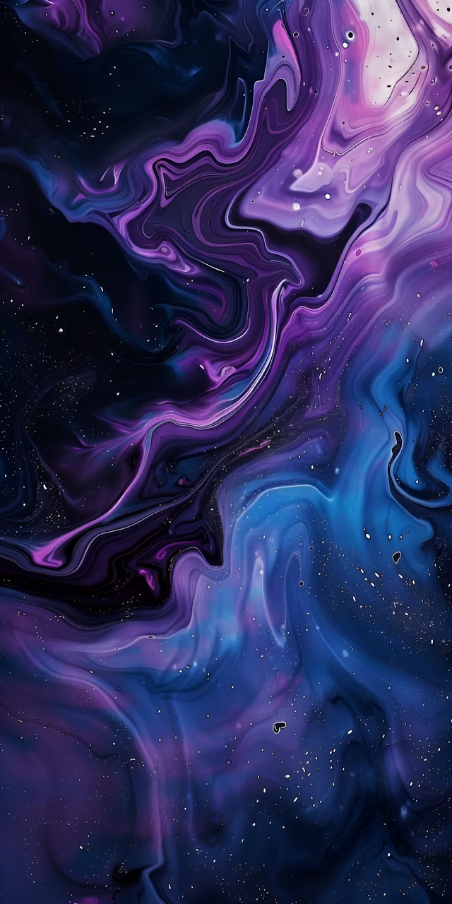 Download Cosmic Nebula Swirls Purple Blue Fluid Abstract Art Wallpaper in Mobile HD Cosmic Nebula Swirls Purple Blue Fluid Abstract Art - Free Mobile AMOLED Wallpaper Background