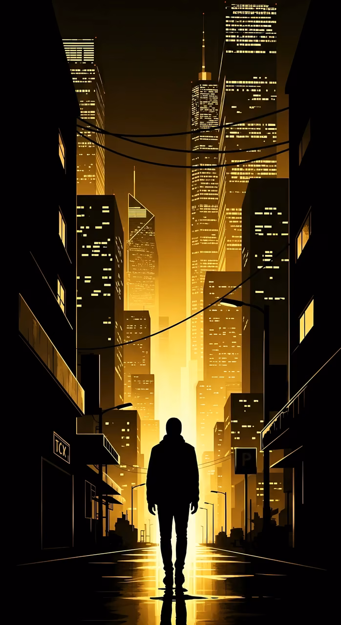 Download Cyberpunk City Street at Night Wallpaper in Mobile HD Cyberpunk City Street at Night - Free Mobile AMOLED Wallpaper Background