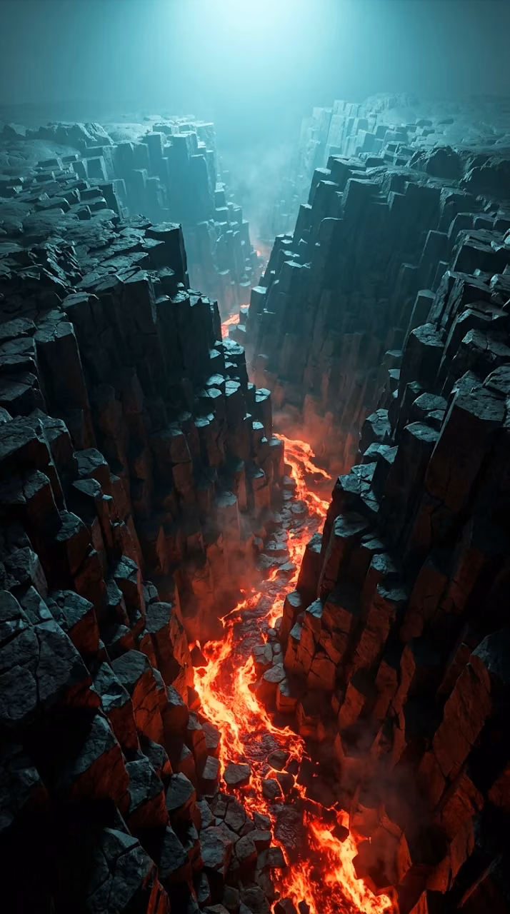 Download Dark Cracked Rocks over Glowing Magma 3D Render Wallpaper in Mobile HD Dark Cracked Rocks over Glowing Magma 3D Render - Free Mobile AMOLED Wallpaper Background