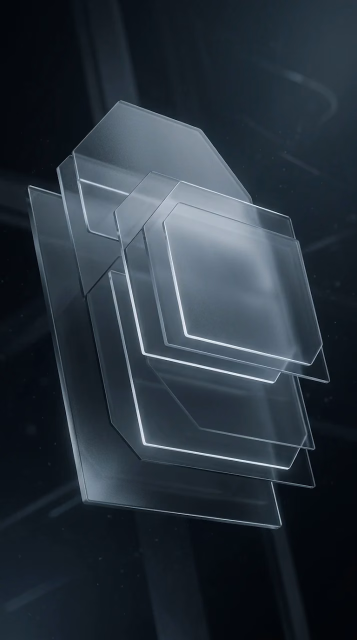 Download Dark Glassmorphism Stacked Panels UI Background Wallpaper in Mobile HD Dark Glassmorphism Stacked Panels UI Background - Free Mobile AMOLED Wallpaper Background