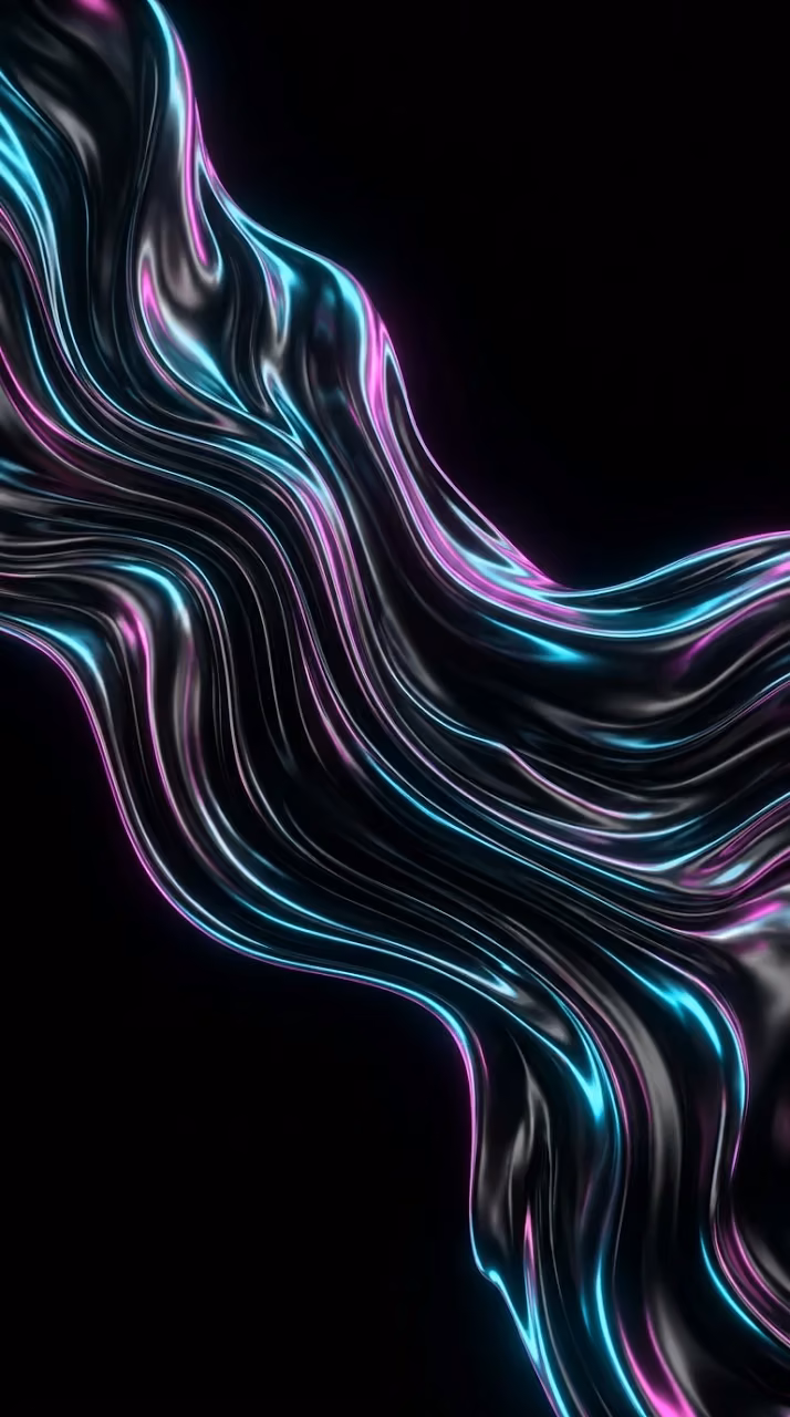 Download Dark Liquid Metal Neon Edge Fluid Background Wallpaper in Mobile HD Dark Liquid Metal Neon Edge Fluid Background - Free Mobile AMOLED Wallpaper Background