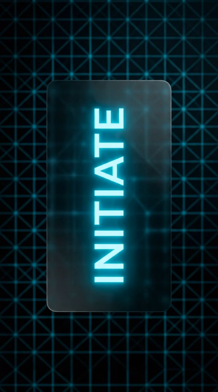 Dark Mode Tech Glassmorphism Initiate Typography Wallpaper - Free Mobile AMOLED Wallpaper Background