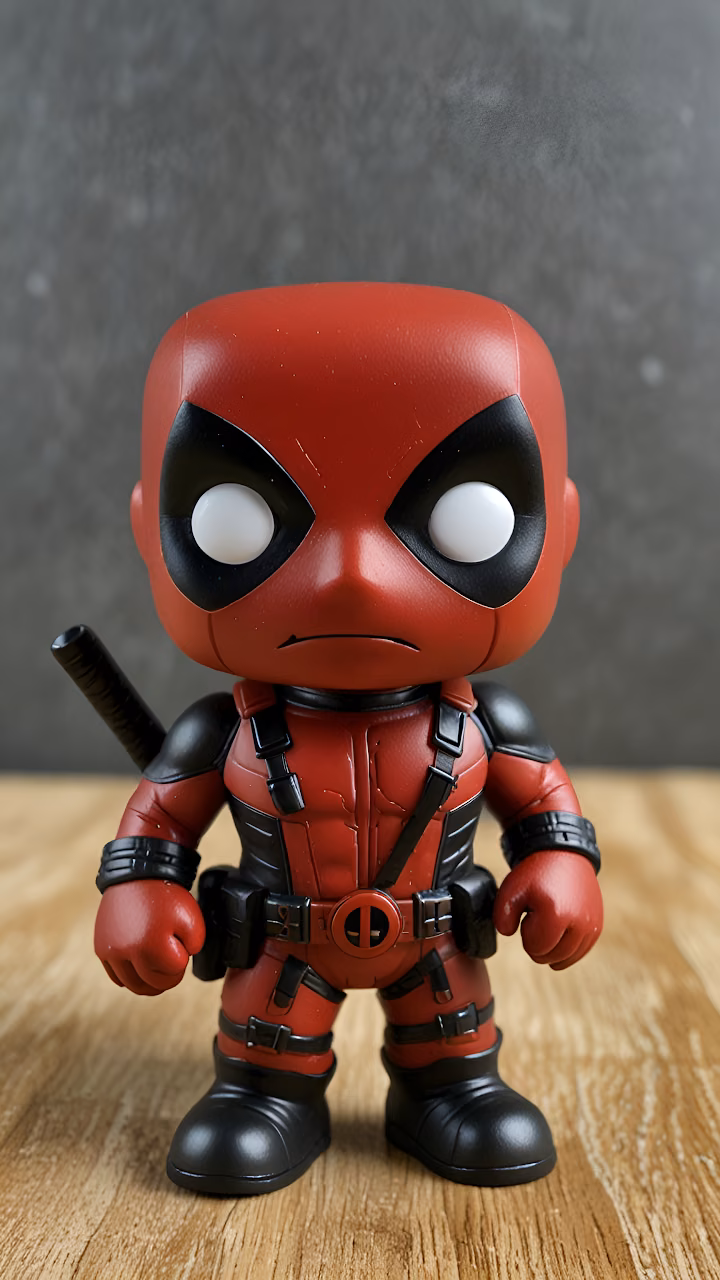 Deadpool Funko Pop Vinyl Figure Marvel Collectible Toy - Free Mobile AMOLED Wallpaper Background