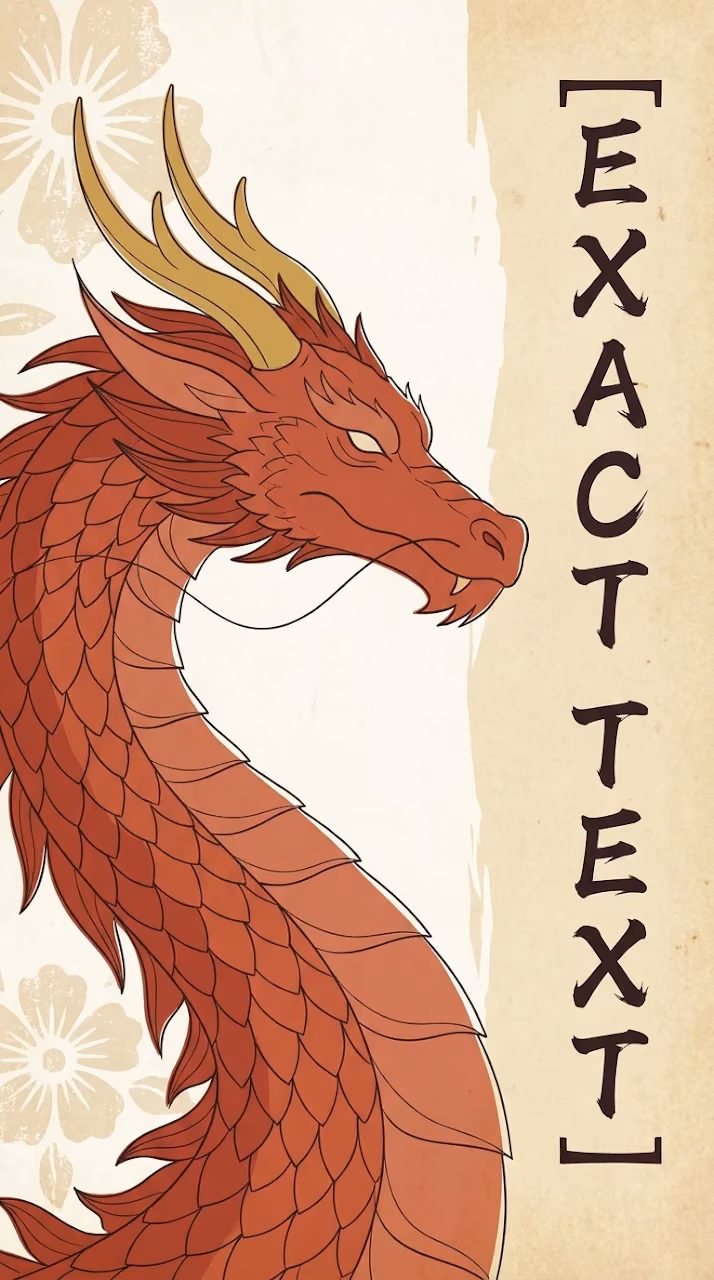 Detailed Illustration of Asian Dragon with Red Scales and Gold Horns - Free Mobile AMOLED Wallpaper Background
