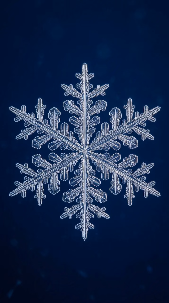 Download Detailed Macro Photograph Of A Single Snowflake Wallpaper in Mobile HD Detailed Macro Photograph Of A Single Snowflake - Free Mobile AMOLED Wallpaper Background