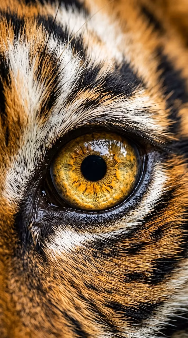 Download Extreme Close-Up Macro Shot Of A Tiger's Eye Wallpaper in Mobile HD Extreme Close-Up Macro Shot Of A Tiger's Eye - Free Mobile AMOLED Wallpaper Background