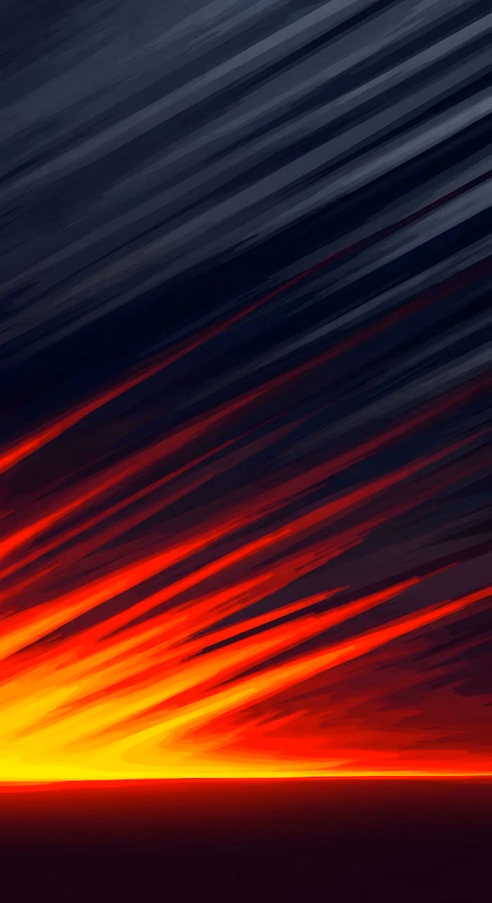Download Fiery Abstract Sunset Digital Art Lines Wallpaper in Mobile HD Fiery Abstract Sunset Digital Art Lines - Free Mobile AMOLED Wallpaper Background