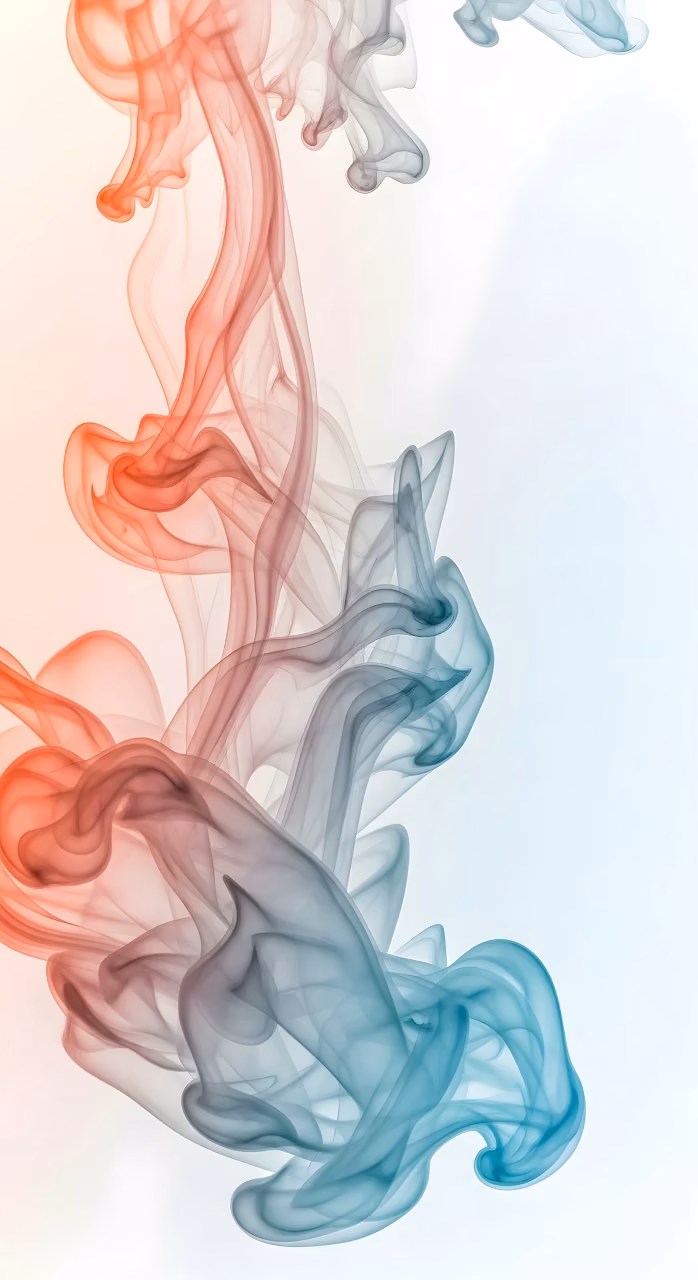 Flowing Gradient Smoke Trails Minimalist Vapor Art - Free Mobile AMOLED Wallpaper Background
