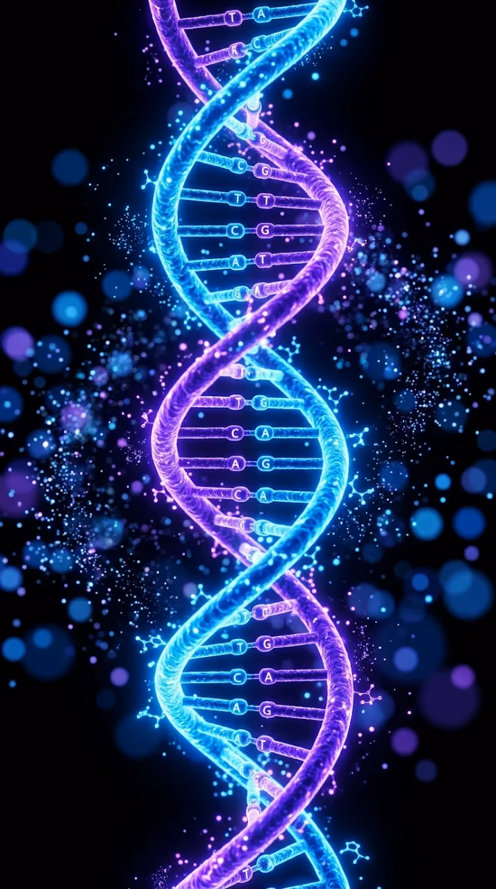 Download Futuristic Neon Glowing DNA Helix Abstract Art Wallpaper in Mobile HD Futuristic Neon Glowing DNA Helix Abstract Art - Free Mobile AMOLED Wallpaper Background