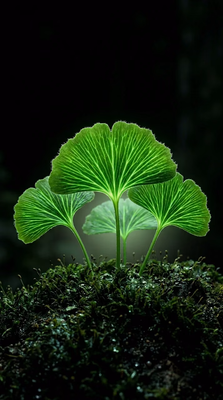 Download Glowing Green Translucent Leaves on Mossy Forest Ground Wallpaper in Mobile HD Glowing Green Translucent Leaves on Mossy Forest Ground - Free Mobile AMOLED Wallpaper Background