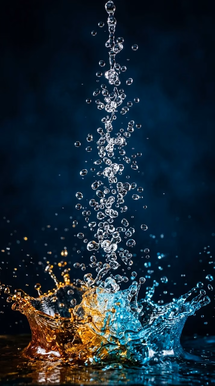 Download High-Speed Macro Splash of Amber and Blue Liquids Wallpaper in Mobile HD High-Speed Macro Splash of Amber and Blue Liquids - Free Mobile AMOLED Wallpaper Background