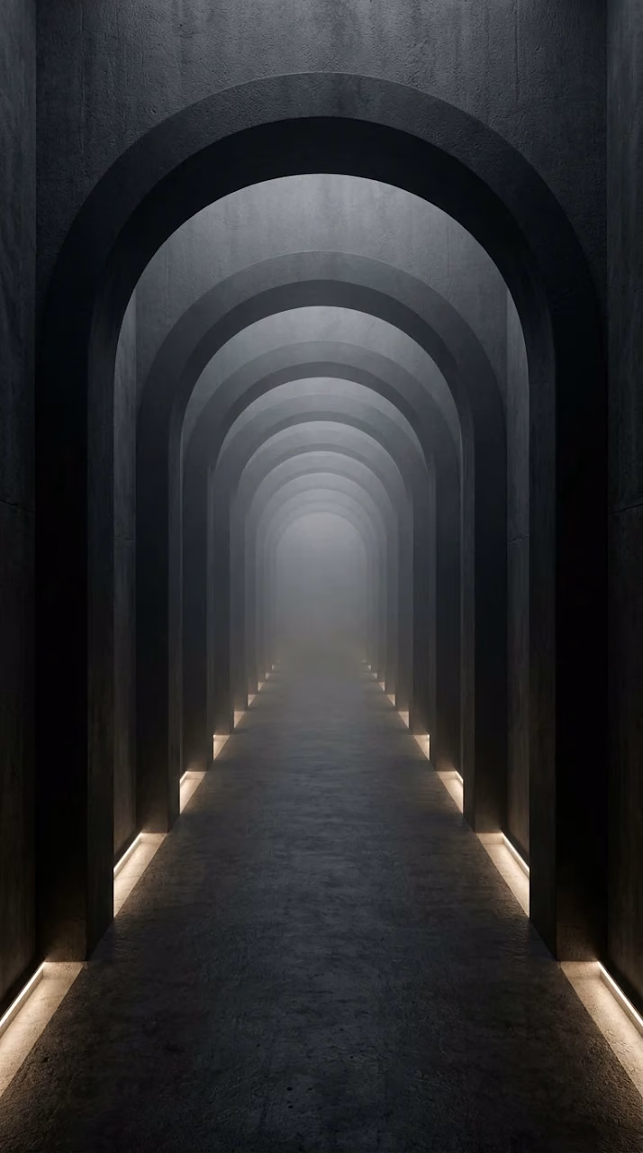 Download Infinite Black Arch Corridor Minimalist Architecture Wallpaper Wallpaper in Mobile HD Infinite Black Arch Corridor Minimalist Architecture Wallpaper - Free Mobile AMOLED Wallpaper Background