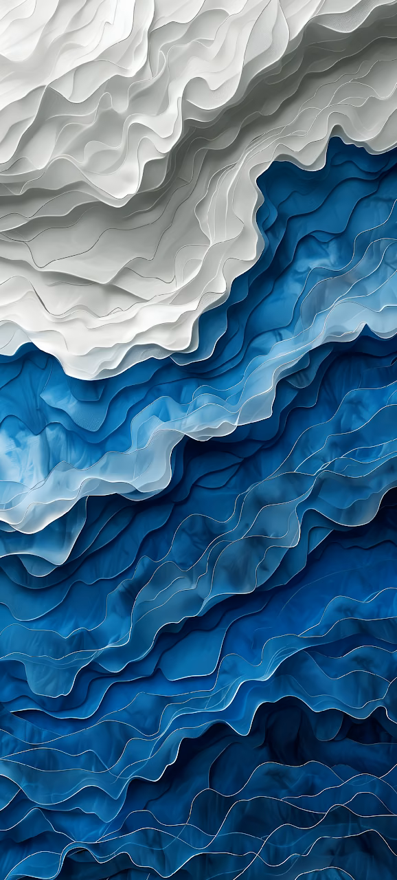 Download Layered Blue and White Abstract Wavy Topography Wallpaper in Mobile HD Layered Blue and White Abstract Wavy Topography - Free Mobile AMOLED Wallpaper Background