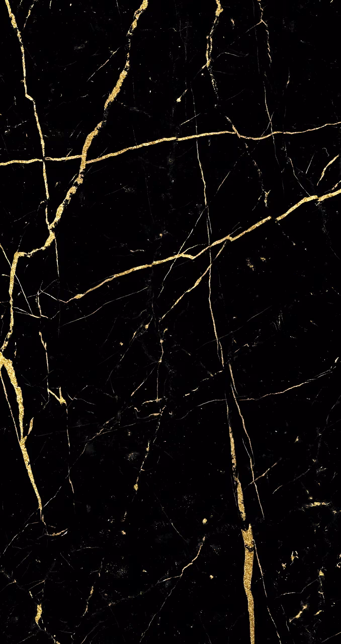 Luxurious Black Marble Texture with Golden Veins Cracks - Free Mobile AMOLED Wallpaper Background