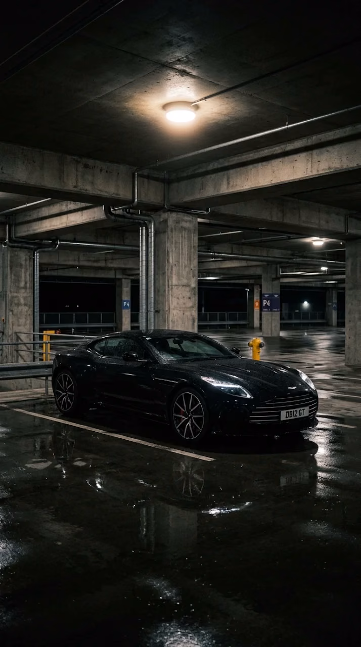 Luxury Black Grand Tourer Car Parking Wallpaper - Free Mobile AMOLED Wallpaper Background