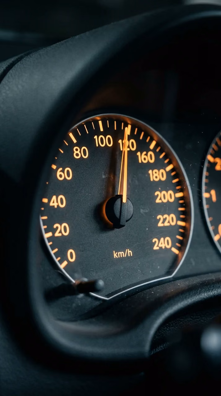 Download Macro Close-Up of a Car Speedometer and Dashboard at Night Wallpaper in Mobile HD Macro Close-Up of a Car Speedometer and Dashboard at Night - Free Mobile AMOLED Wallpaper Background