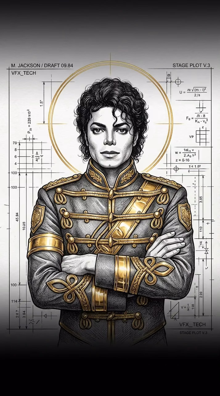 Michael Jackson Sacred Gold Sketch Wallpaper - Free Mobile AMOLED Wallpaper Background