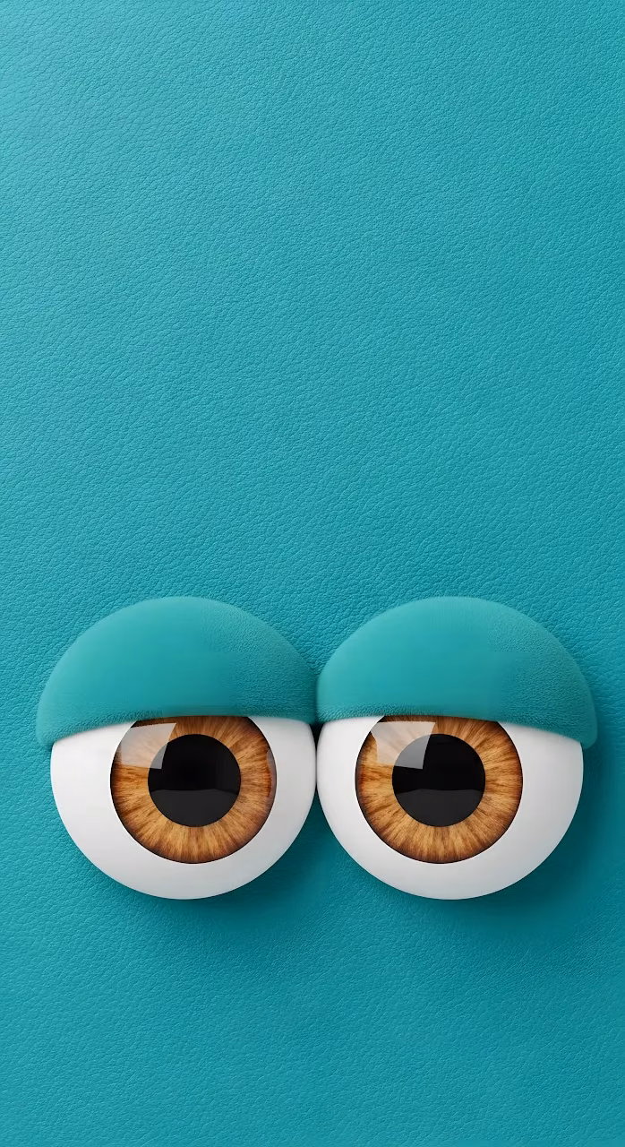 Download Minimalist 3D Cartoon Eyes Teal Background Digital Render Wallpaper in Mobile HD Minimalist 3D Cartoon Eyes Teal Background Digital Render - Free Mobile AMOLED Wallpaper Background