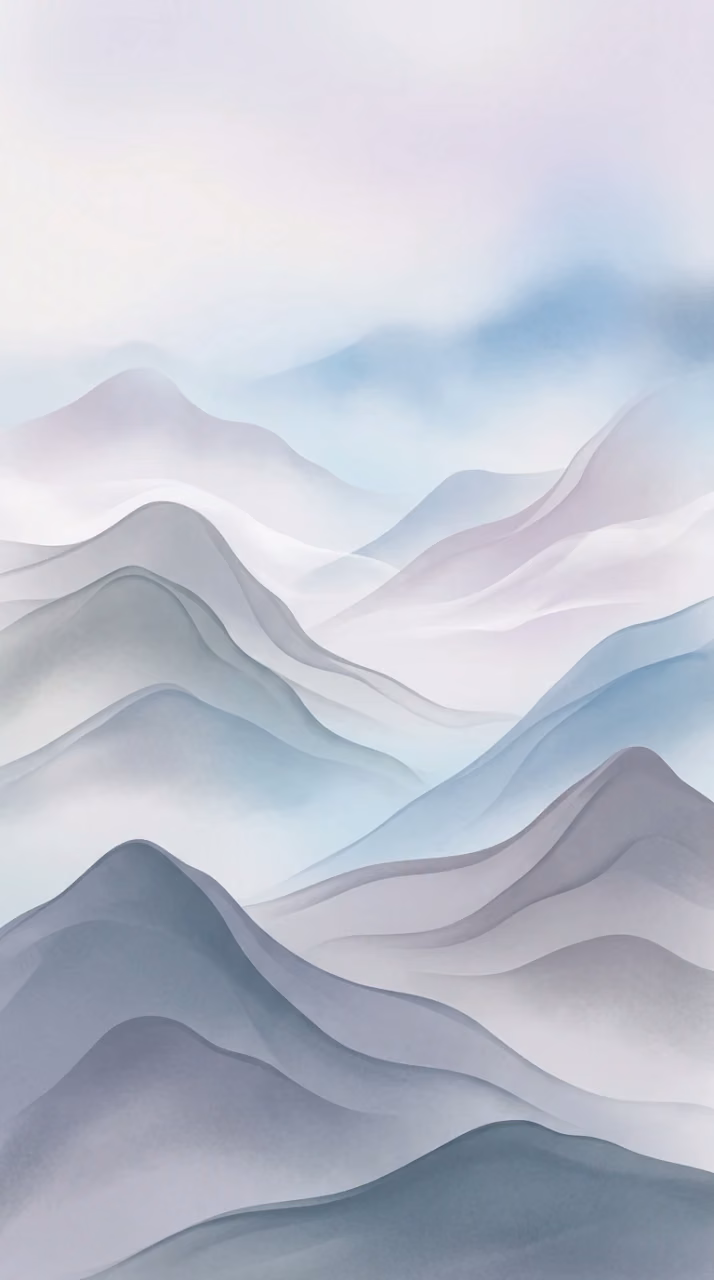 Download Minimalist Abstract Misty Mountain Range in Blue and Gray Wallpaper in Mobile HD Minimalist Abstract Misty Mountain Range in Blue and Gray - Free Mobile AMOLED Wallpaper Background