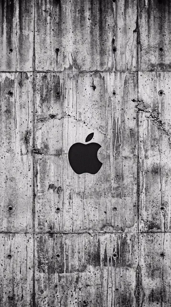 Download Minimalist Apple Logo Etched into a Gritty Concrete Wall Wallpaper in Mobile HD Minimalist Apple Logo Etched into a Gritty Concrete Wall - Free Mobile AMOLED Wallpaper Background