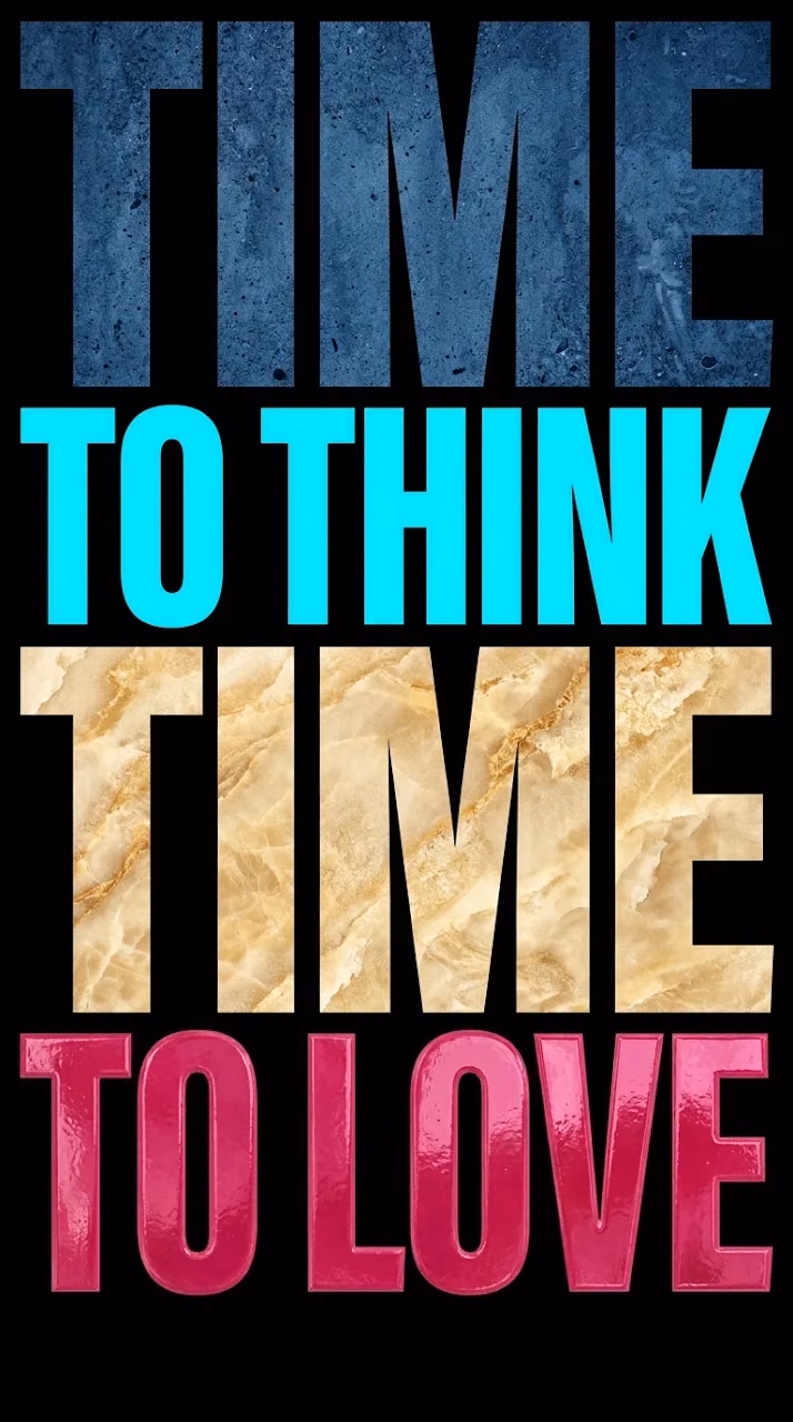 Minimalist Bold Graphic Text Art Poster in Deep Navy - Free Mobile AMOLED Wallpaper Background