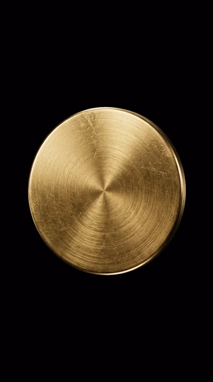 Download Minimalist Brushed Gold Circle Pure Black Background Wallpaper in Mobile HD Minimalist Brushed Gold Circle Pure Black Background - Free Mobile AMOLED Wallpaper Background