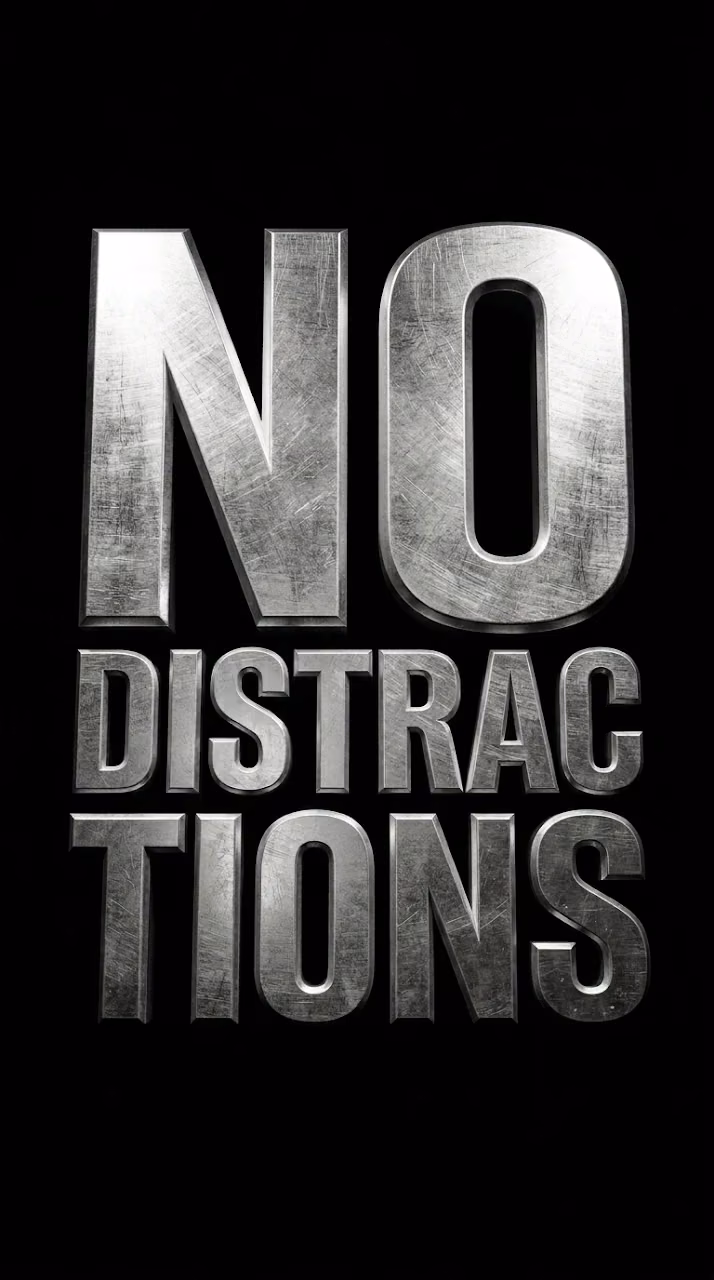 Minimalist Luxury Matte Black Silver Embossed Typography Background - Free Mobile AMOLED Wallpaper Background