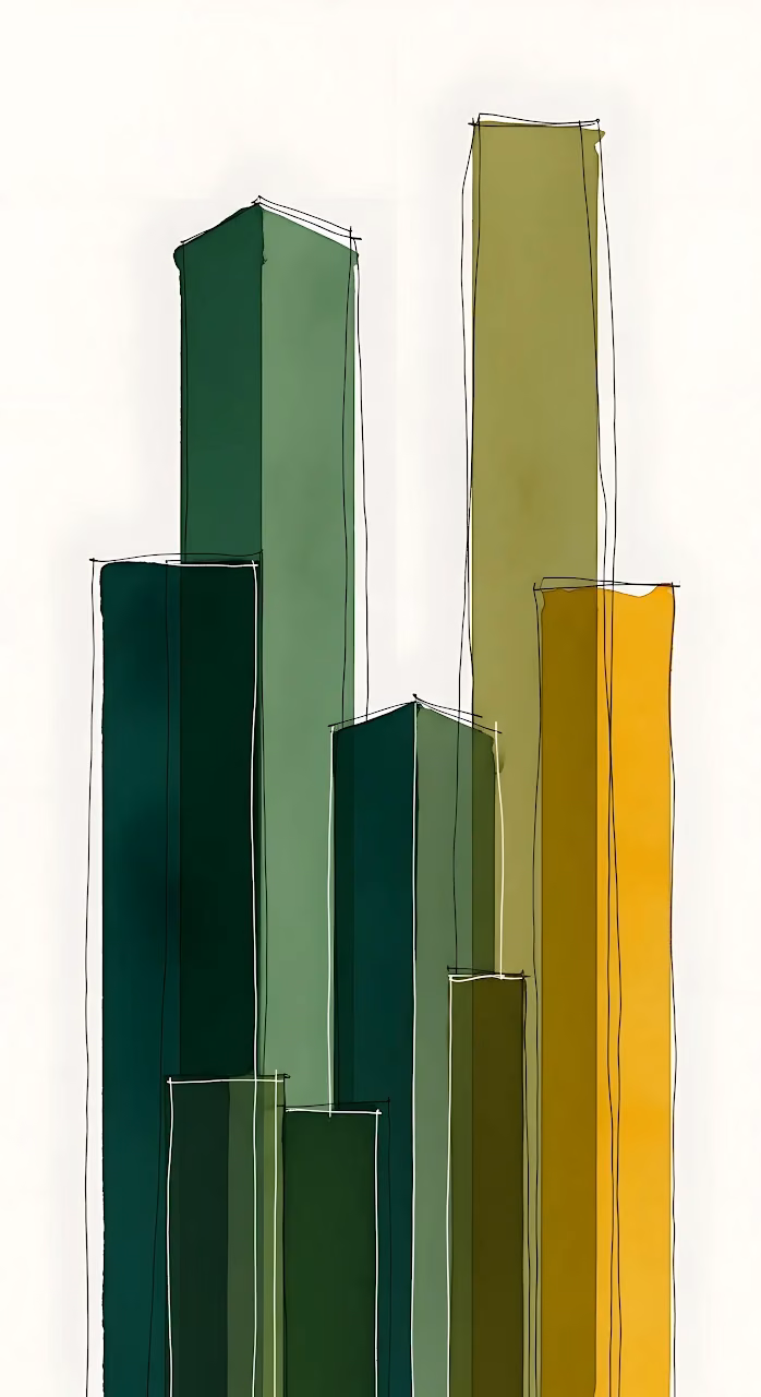 Download Minimalist Skyscraper Sketch in Green and Yellow Tones Wallpaper in Mobile HD Minimalist Skyscraper Sketch in Green and Yellow Tones - Free Mobile AMOLED Wallpaper Background