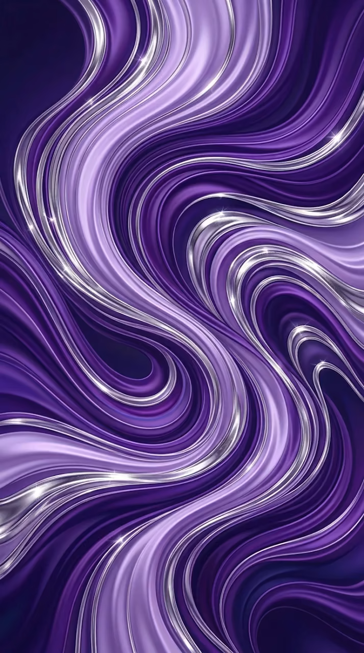 Download Modern Abstract Flowing Lines in Purple and Silver Wallpaper in Mobile HD Modern Abstract Flowing Lines in Purple and Silver - Free Mobile AMOLED Wallpaper Background