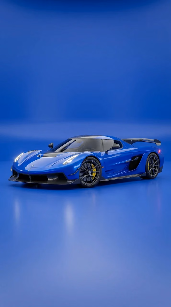 Download Modern Blue Supercar in Minimalist Studio Setting Wallpaper in Mobile HD Modern Blue Supercar in Minimalist Studio Setting - Free Mobile AMOLED Wallpaper Background