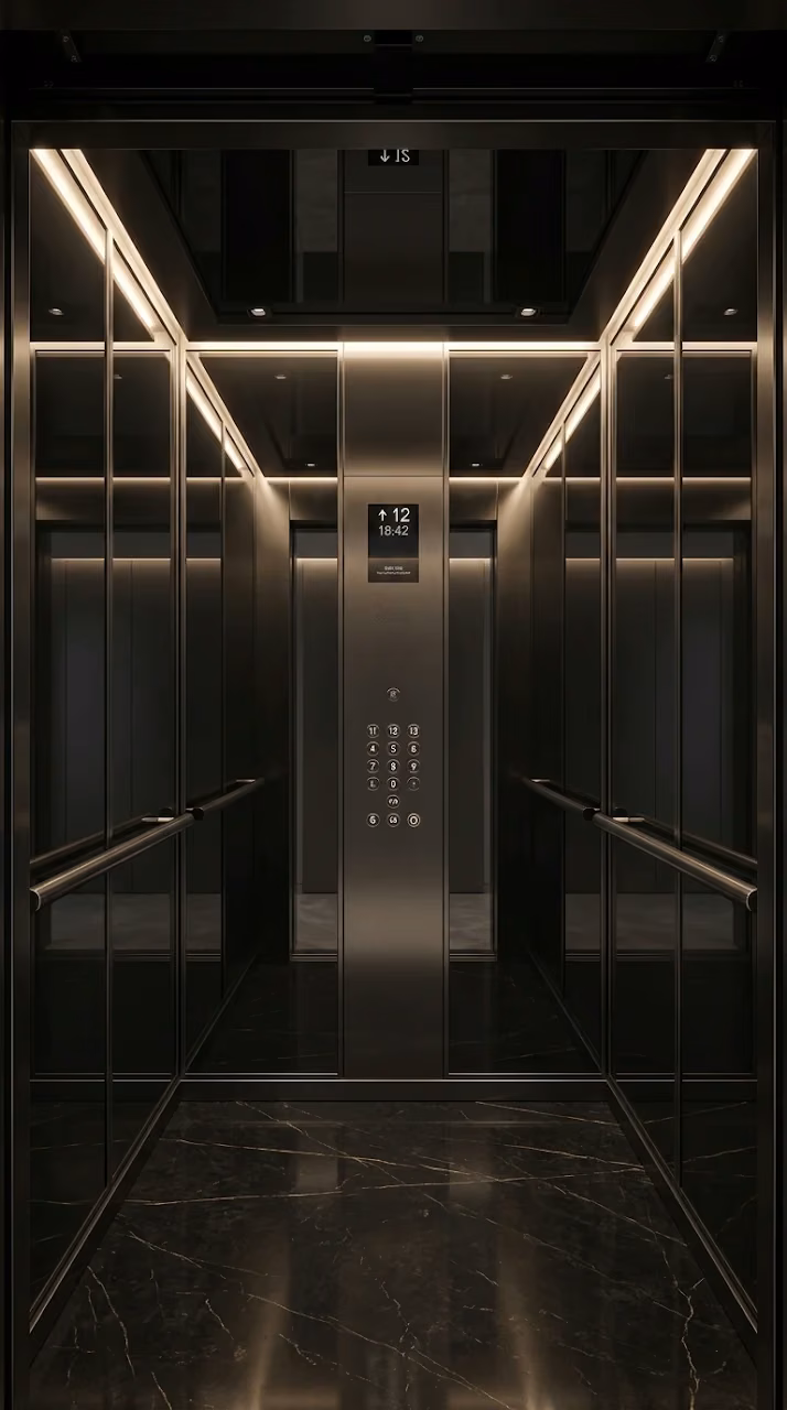 Download Modern Luxury Black Elevator Interior Wallpaper Wallpaper in Mobile HD Modern Luxury Black Elevator Interior Wallpaper - Free Mobile AMOLED Wallpaper Background