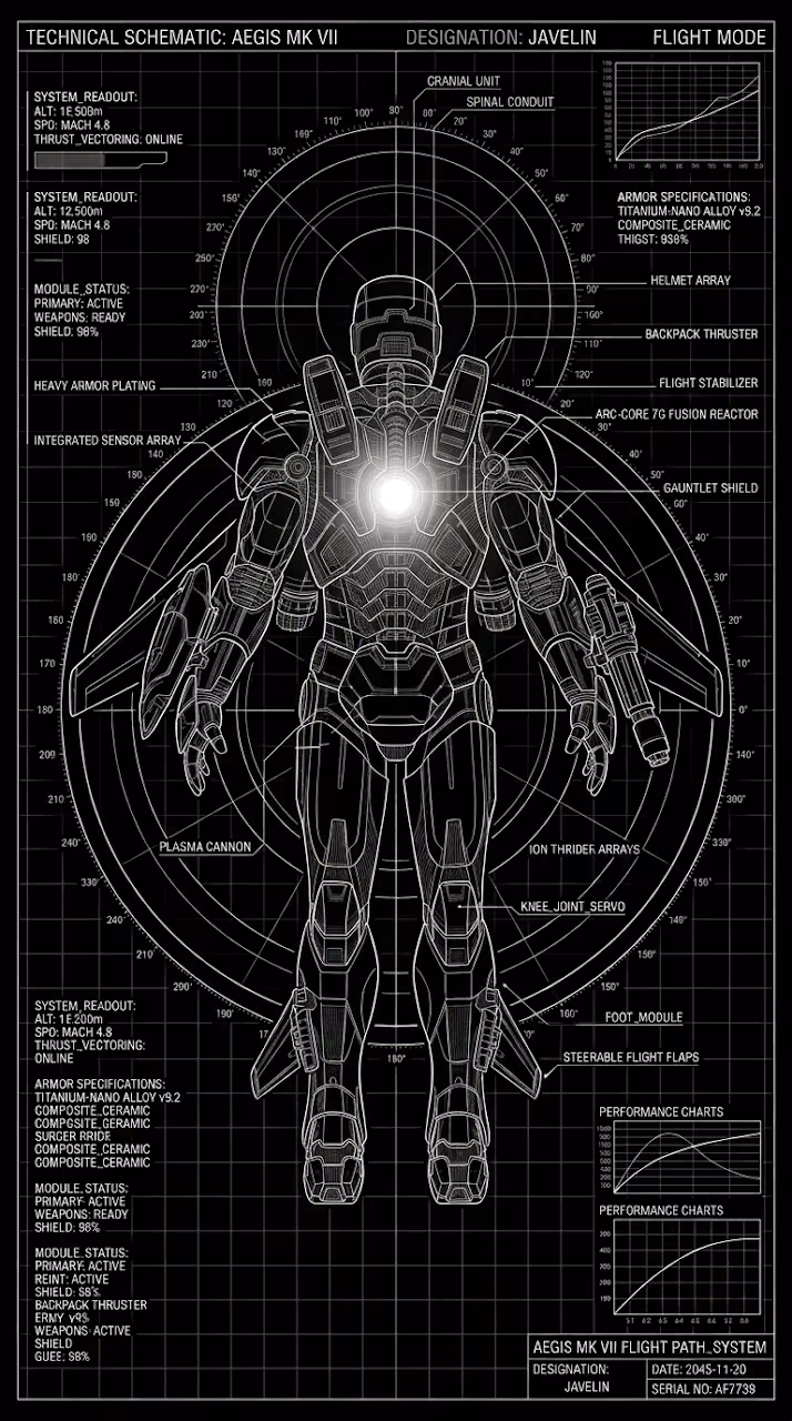 Download Monochromatic Technical Schematic Blueprint of Armored Hero Suit Wallpaper in Mobile HD Monochromatic Technical Schematic Blueprint of Armored Hero Suit - Free Mobile AMOLED Wallpaper Background
